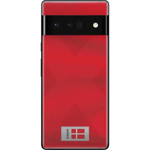 Denmark Soccer Flag Google Pixel 6 Pro Skin